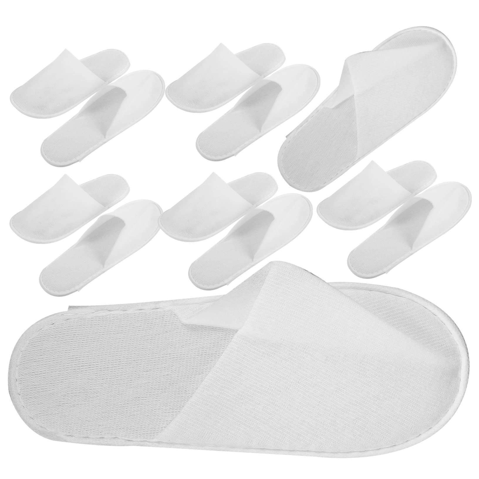 FOMIYES 12 Pairs Disposable Slippers Cozy Comfortable and Skid-resistant for Men Women