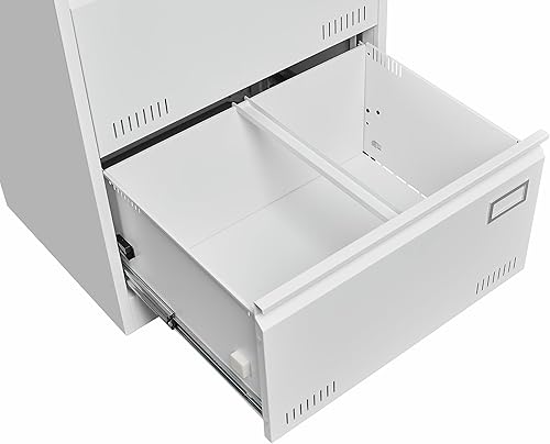 Miniatura 4 de Archivador de 3 cajones, archivador lateral con taquilla, archivador de tamaño legal con ventana transpirable a prueba de humedad para oficina,