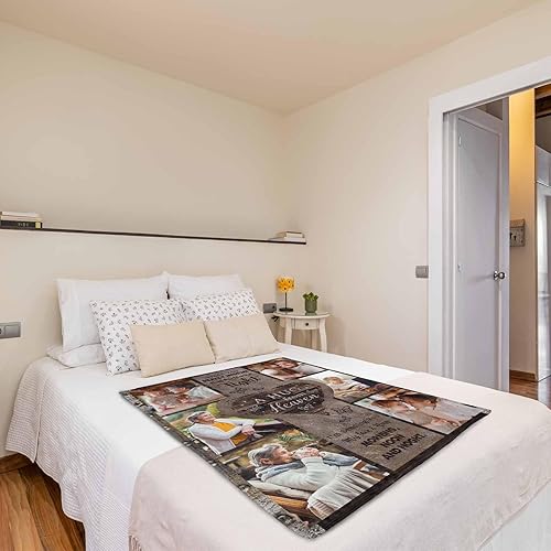 Miniatura 4 de MyPupSocks Manta de Abrazo de Memoria Personalizada para Condolencias, Regalo de Duelo Personalizado para Papá Mamá Seres Queridos en Duelo, Manta