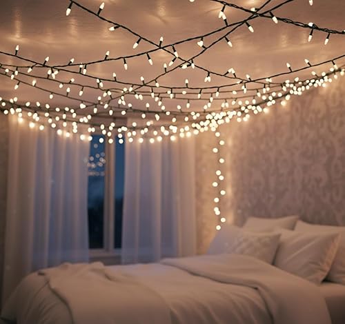 Miniatura 11 de Brite Star Cadena de luces de Navidad de 100 unidades, mini, transparentes - 22 pies de luces de árbol de Navidad para interiores y exteriores con