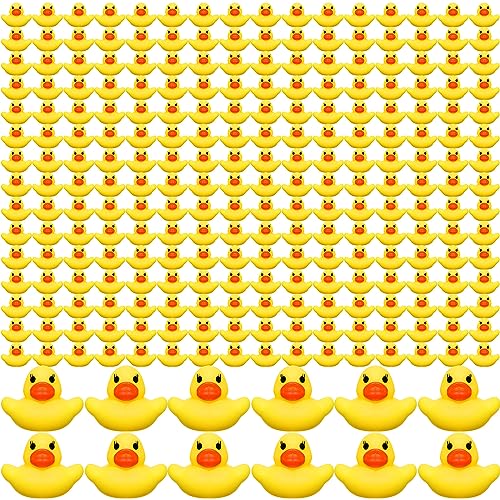 900 Pcs Mini Rubber Ducks in Bulk Bath Toy Squeak Tiny Ducks for Kids Bathtub Shower Birthday Favors Party Decoration Gift, 1.57 x 1.57 x 1.18 Inches