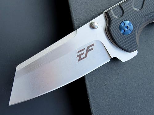 Miniatura 4 de Eafengrow EF932 Cuchillo de bolsillo G10 Mango D2 Cuchillo de hoja de acero con rodamiento de bolas, cuchillo abierto seguro para camping,