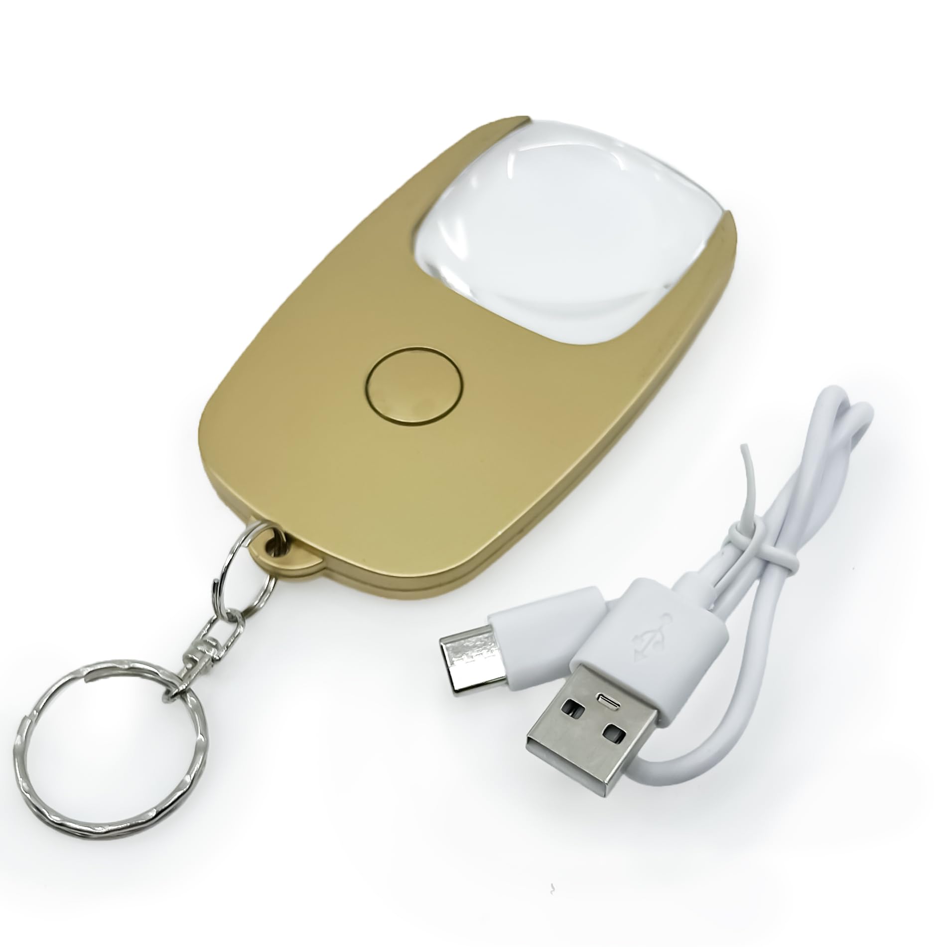 Flipo Pocket Zoom™ Recharge | Mini Magnifier with LED Light (Gold)