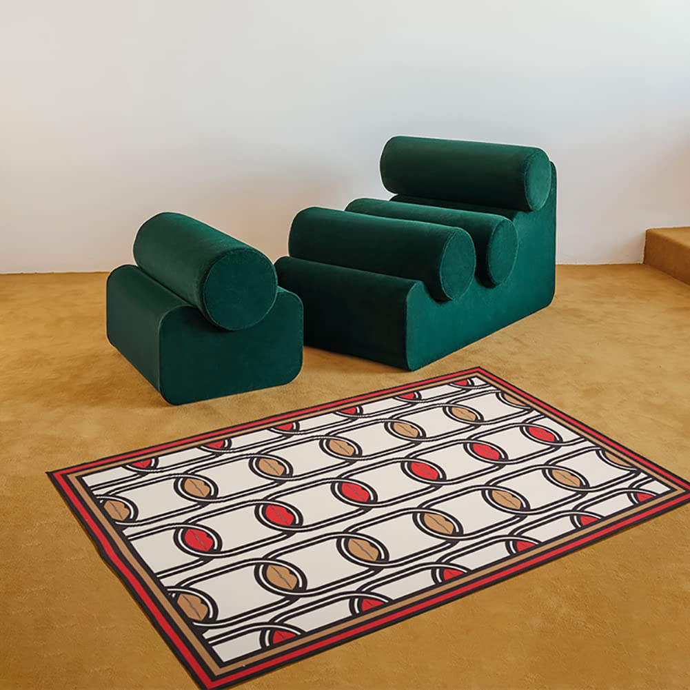 Tapis grand salon lavable chambre salle à manger confortable 160x230cm