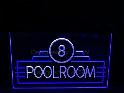 Miniatura 1 de Barra de luz de neón señal de billar sala de piscina lámpara LED neón como signos para decoración de pared