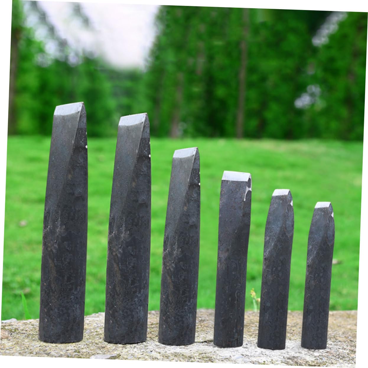 Spaltkeil aus Eisen Schwarz für Holzverarbeitung, Schwer