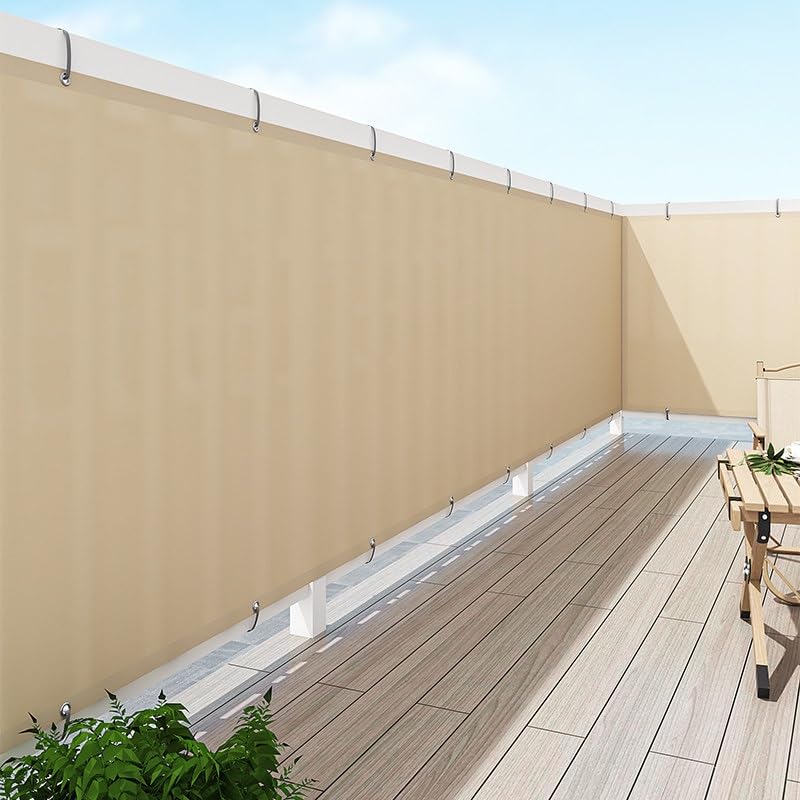 Brise-vue pour balcon gris foncé 700x100 cm | Rideau d'intimité d'extérieur