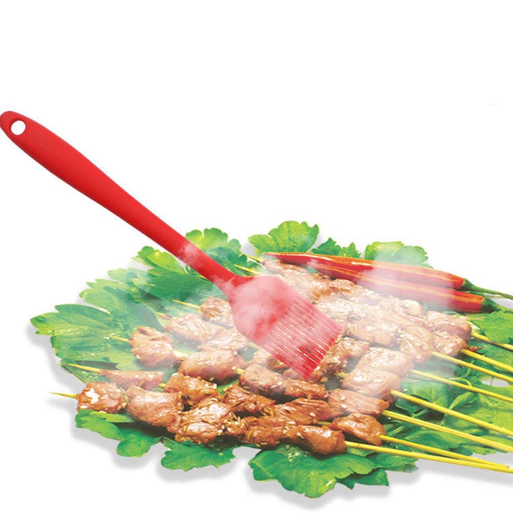 Juego de Utensilios de Cocina de Silicona, espátula Antiadherente, Pala con Mango de Madera, Juego de Utensilios de Cocina