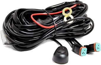 LASFIT طقم تسخير الأسلاك LED أضواء بود 12V على إيقاف تشغيل ناقل الطاقة تتابع الصمامات 18AWG لأضواء الطرق الوعرة LED ضوء العمل 2 الرصاص