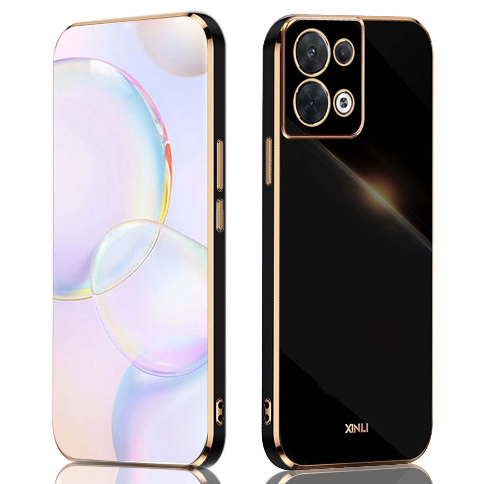 Custodia Colorata In Silicone Per Oppo Reno 8 Pro 5G: Cover Morbida TPU Antiurto, Protezione Fotocamera, Supporto Ricarica Wireless (Rosso)
