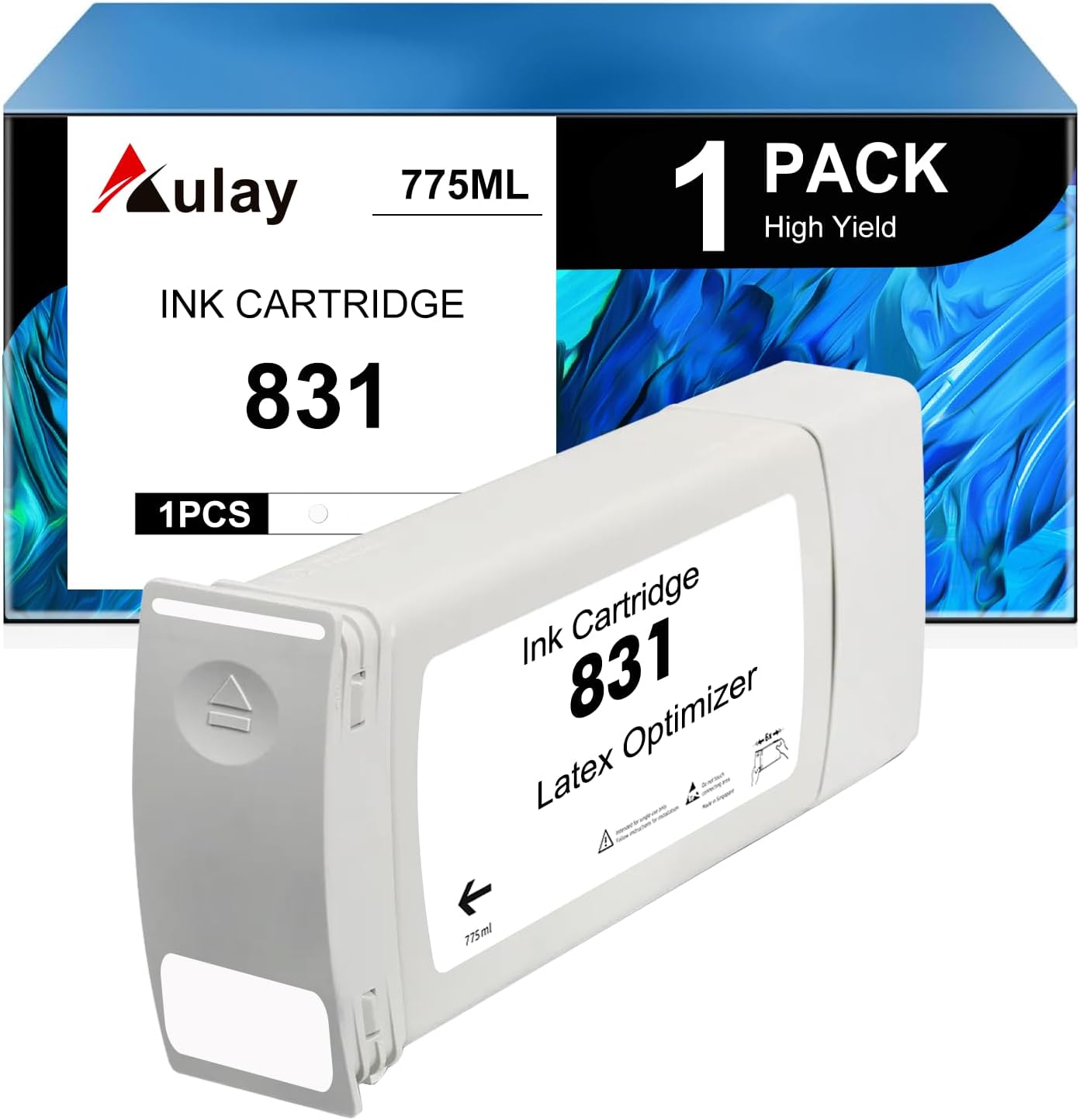 831 Yellow Ink Cartridges Replacement for 831 Ink Cartridges High Performance Work for Latex 310 54in. 330 64in. 360 64in. 370 64in. 570 64in. Printers（Yellow）