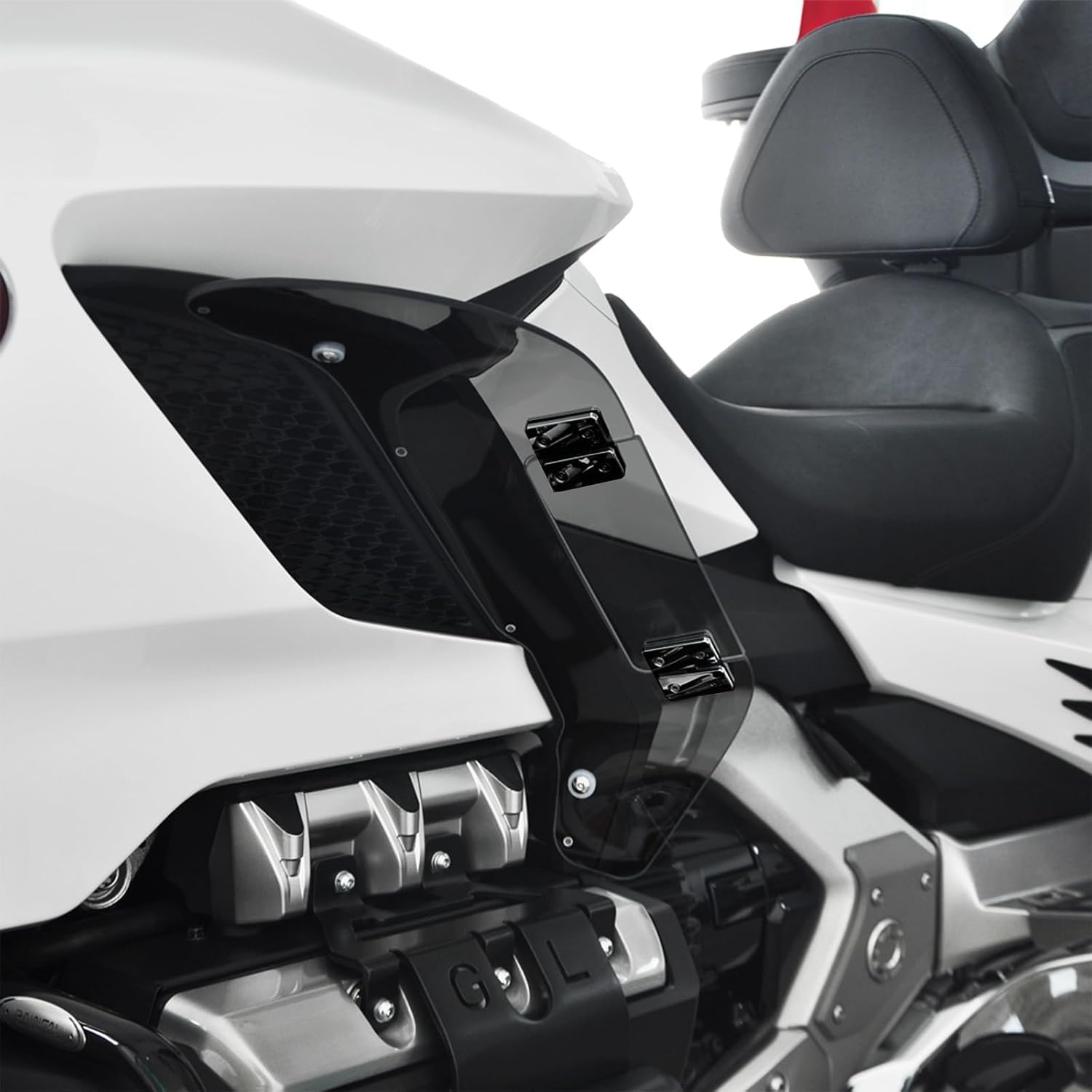 Panical Smoke Gray Adjustable Air Deflector Windshield Leg Guards Fairings Hand Windshield for Honda Goldwing GL1800 GL1800B F6B 2018-2026 PMMA (Leg Spoiler)