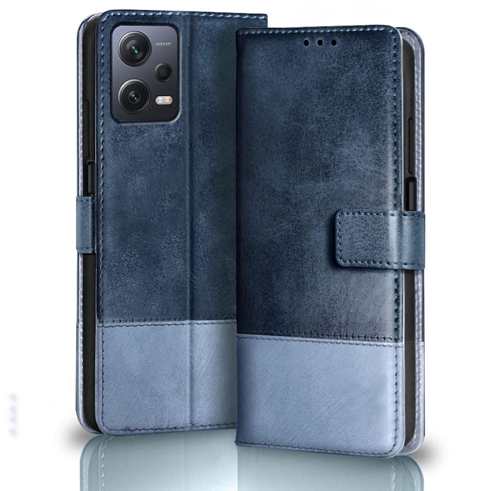 TheGiftKart Flip Back Cover Case for Poco X5 5G / Mi Redmi Note 12 5G | Dual-Color Leather Finish | Inbuilt Stand & Pockets | Wallet Style Flip Back Case for Poco X5 5G / Redmi Note 12 (Blue & Sky) (B0CH81BPS4) Amazon Price History, Amazon Price Tracker