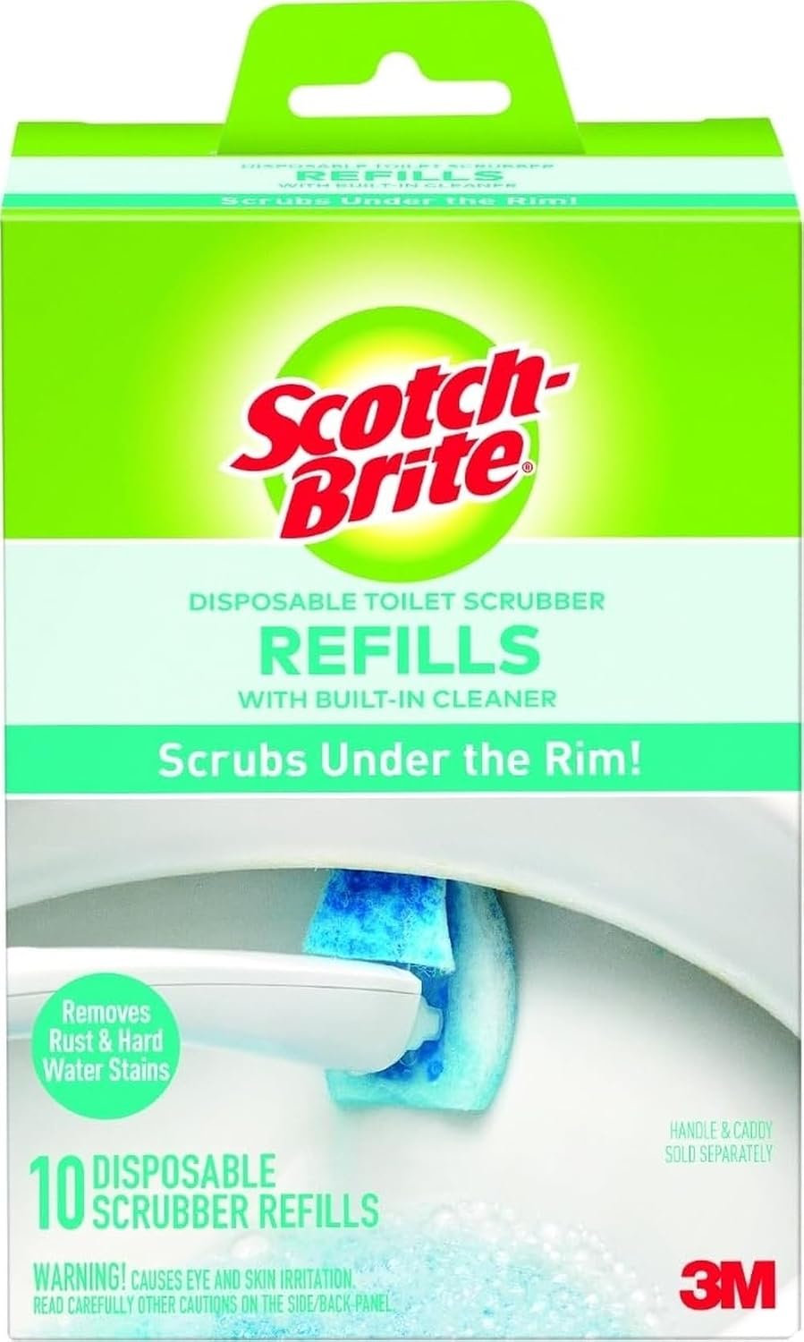 Scotch-Brite Disposable Toilet Scrubber Refills, 10 Pack