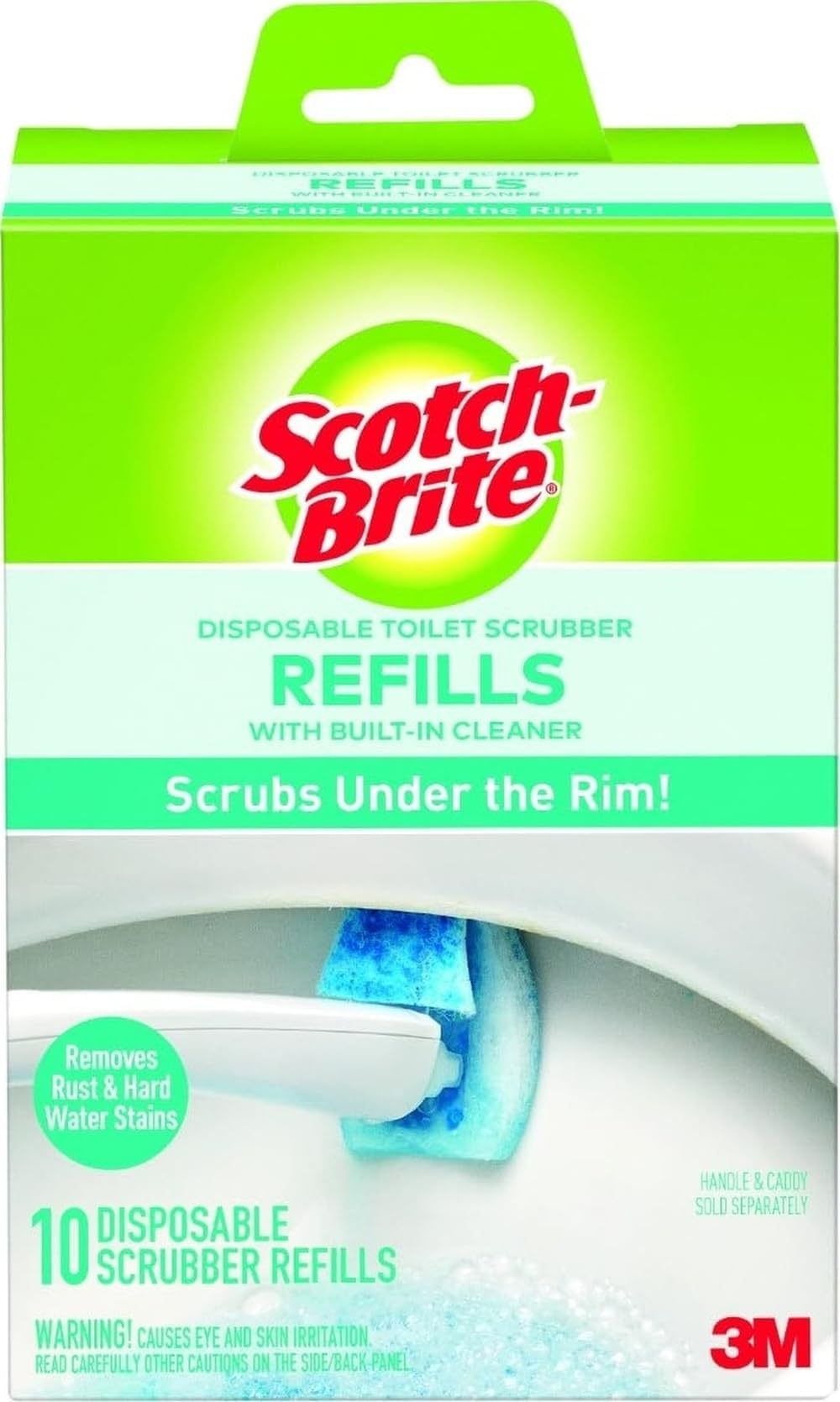 Scotch-Brite Disposable Toilet Scrubber Refills, 10 Pack