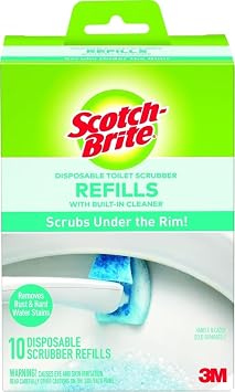 Scotch-Brite Disposable Toilet Scrubber Refills, 10 Pack