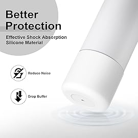 Alwenid 2PCS Silicone Water Bottle Boot for Owala 24 Oz, Anti-Slip Protective Sleeve Bottom Bumper Protector for FreeSip, Twist, and Flip Stainless Steel Water Bottles (Clear)