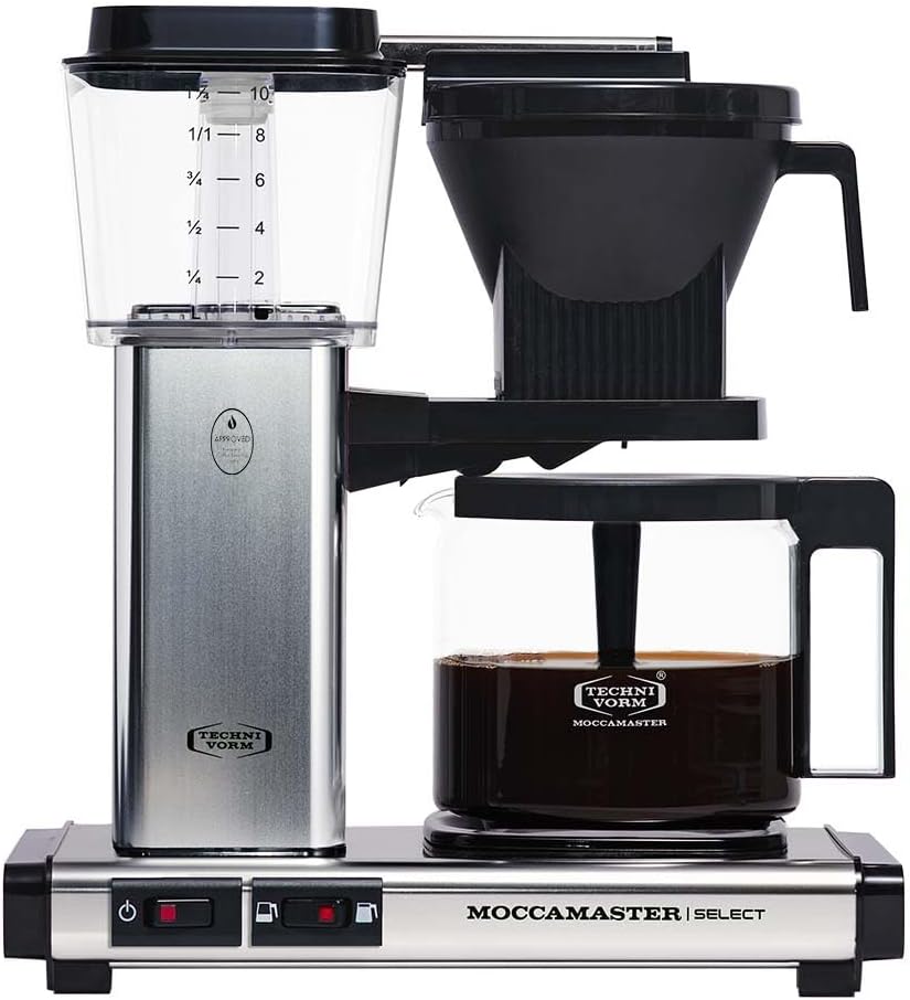 – KBG Select, Coffee Machine, Filter Coffee Maker, Polished Silver, UK Plug, 1.25 Liters
