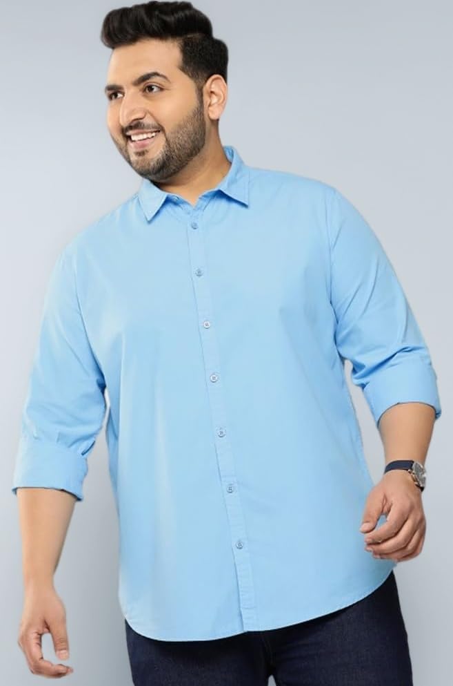 ELYYORK Shirt for Men Plus Size||Shirt for Men Plus Size 4XL||6XL Shirts for Men Plus Size||Plus Shirts for Men||Plus Size Shirts for Men Full Sleeve|| Formal Shirt for Men||CB-PLS-01