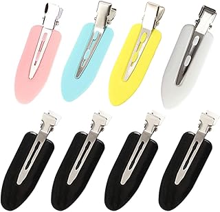 跡がつかない 前髪クリップ Yesmart 跡が付かない ヘアクリップ かわいい 前髪 クリップ 跡がつかないピン 8P セット【ヘアサロン向け プロ仕様】Yes112