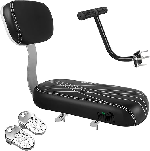 Samyoung Bicycle Rear Back Seat Cushion Armrest Footrest