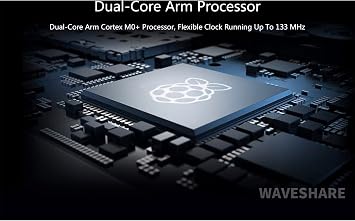 RP2040-Zero Mini Board, Pico-Like MCU Board Based on Raspberry Pi MCU RP2040, Dual-Core Arm Cortex M0+ Processor, Onboard 2MB Flash Memory, Type-C USB Connector, Support C/C++,MicroPython