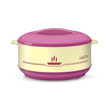 MILTON Buffet 820 Inner Steel Casserole 780 ml, Cherry Pink | PU Insulated | BPA Free | Food Grade | Hot & Cold