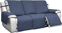 Vista 10 de PureFit Fundas de Sofá Reversibles Resistentes al Agua para Sofá Reclinable de 3 Asientos - Funda Antideslizante para Sofá Reclinable Dividido de 3