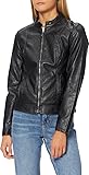 JDY Emily Otw Noos-Chaqueta de Piel sintética, Negro, 36 EU para Mujer