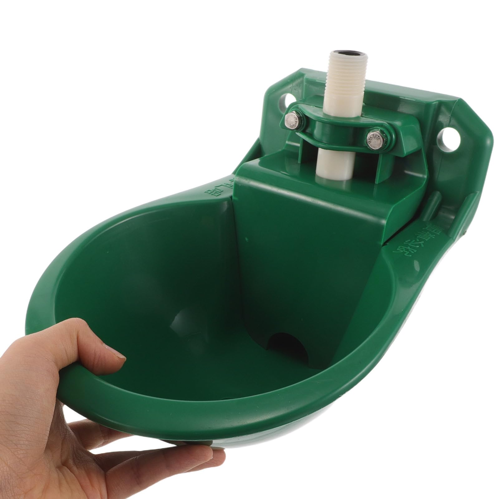 GANAZONO Abbeveratoio Automatico in Plastica per Pecore con Valvola a Galleggiante Ciotola Resistente con Foro di Drenaggio per Allevamento All’Aperto di Capre e Bovini Distributore