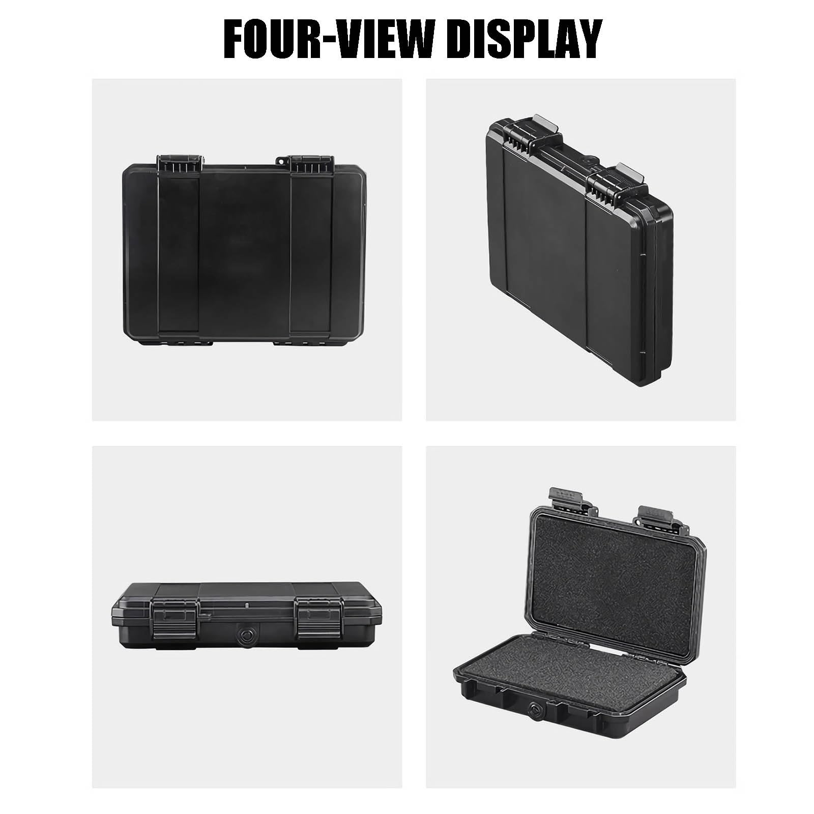 Custodia Rigida, Custodia Protettiva Portatile Impermeabile per Fotocamera da 9 X 7 X 1,8 Pollici Con Schiuma Personalizzabile, Adatta All'uso di Droni, Fotocamere e Attrezzature(Brown)