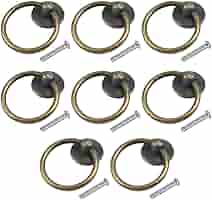 10 Maniglie Ad Anello Argento - Per Cassetti E Armadi In Lega Zinco - Foto 7