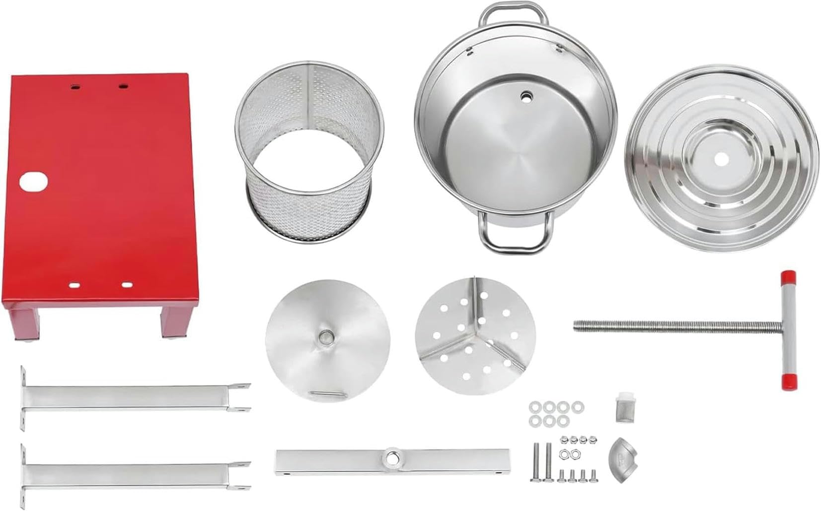 Prensador Manual de Miel y Frutas de 13L, Extractor de Cera de Abejas, máquina de Apicultura y Extractor de Prensa de Sidra, Vino, UVA y Manzana para Hacer Jugo de Vino con Barril y Barril~/