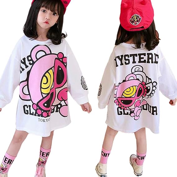 Amazon 水田亜木 子供服 ワンピース 女の子 夏服 半袖 長袖 ガールズ 綿 柔らかい 秋 個性 子供 ロンt 春夏 Tシャツワンピース 幼児 卒業式 発表会 ワンピース チュニック 通販