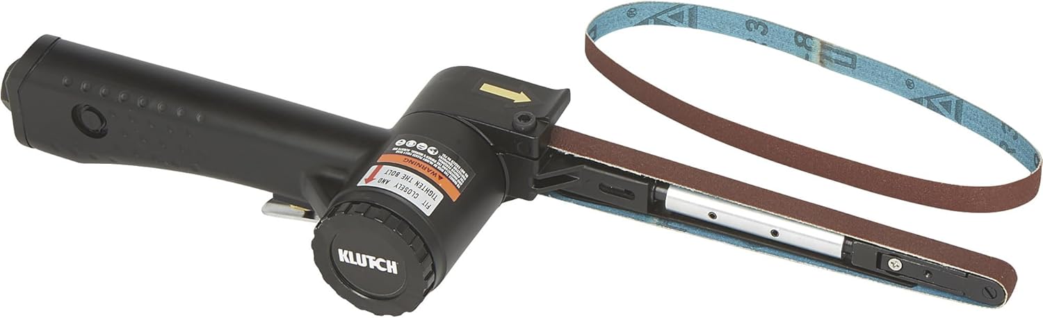 Klutch Mini Air Belt Sander - 15,000 RPM, 3.5 CFM