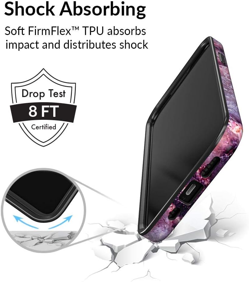 Velvet Caviar Case for iPhone 12 Pro Max [8ft Drop Tested] w/Microfiber Lining (Purple Marble)