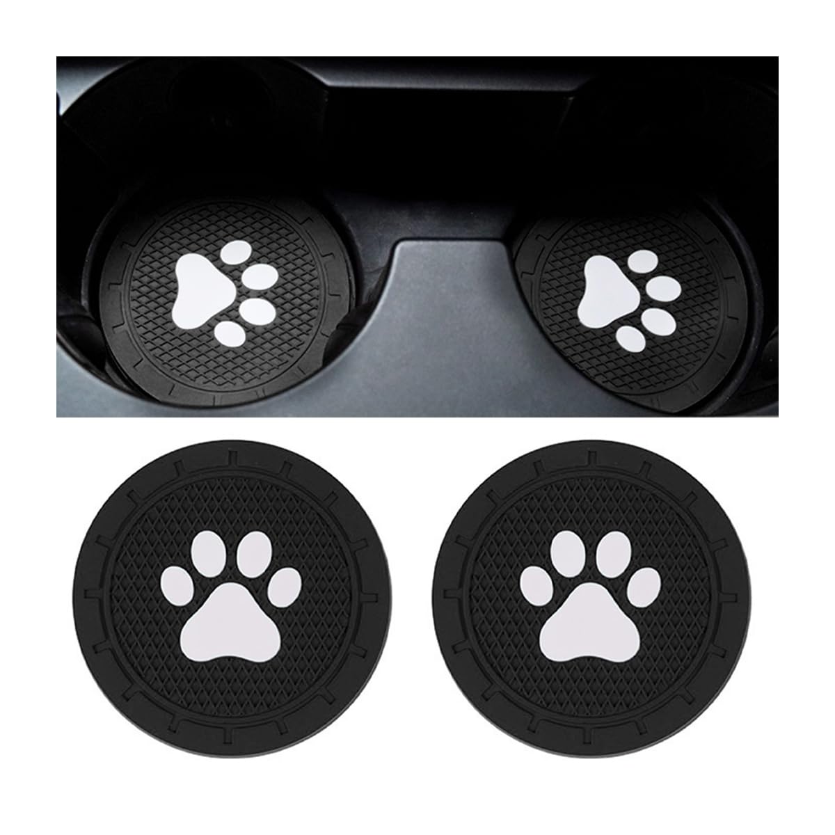 1/2/4PCS Sottobicchieri portabicchieri per auto, Tappetini antiscivolo
