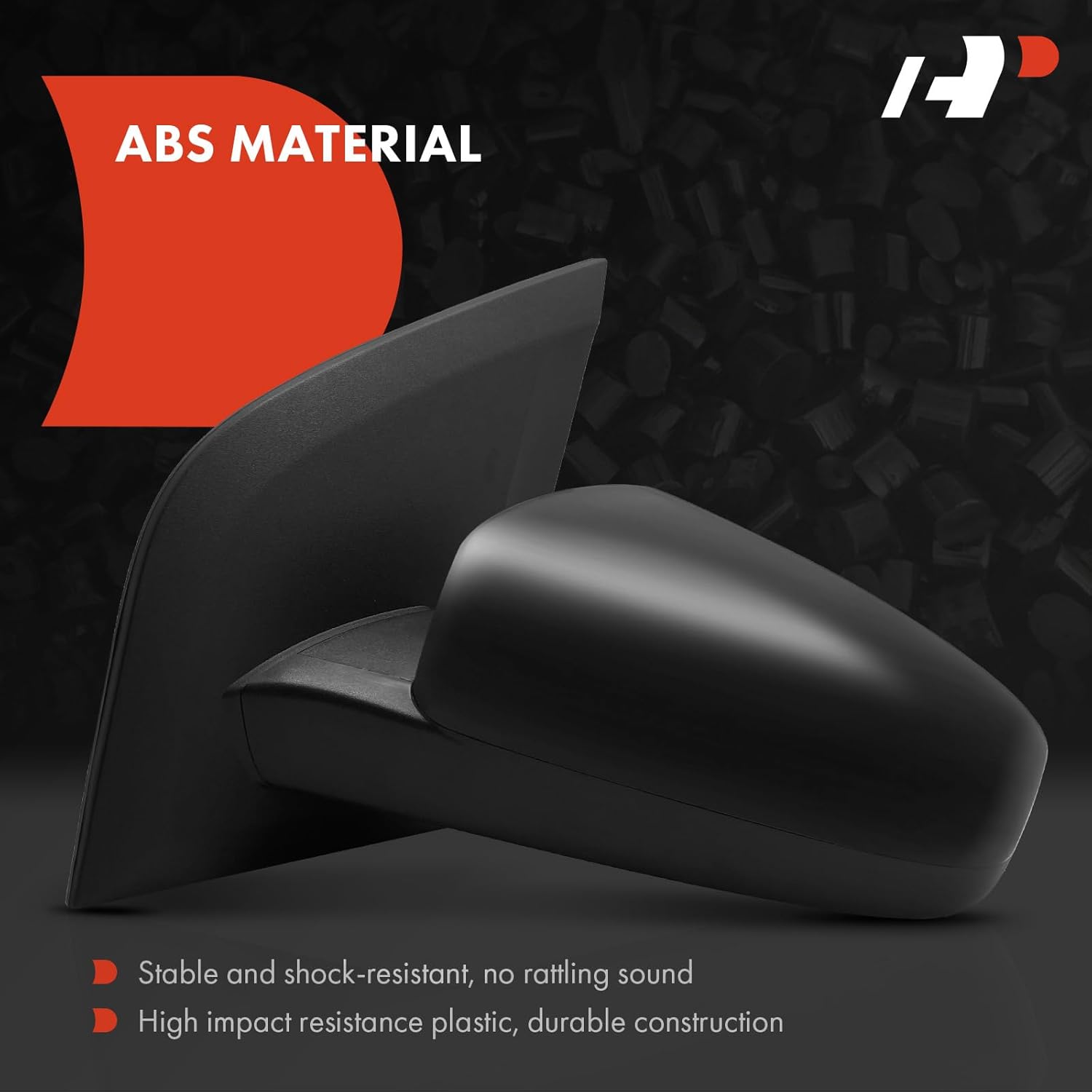 A-Premium Driver Side Manual Door Mirror - Compatible with Nissan Sentra Base 2007-2012 - Non-Heated Non-Folding Black Outside Rear View Mirror - Replace# 96302ET00E