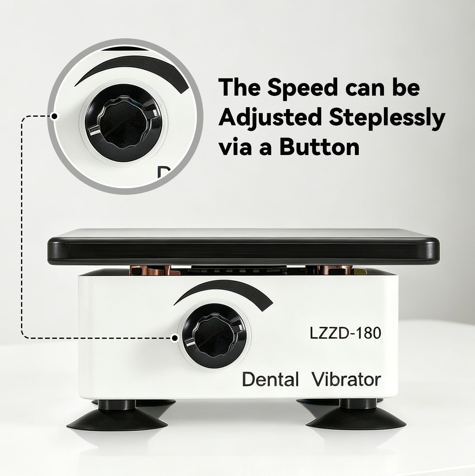 Oscilador Dental, Placa Vibratoria Eléctrica de 150 W para Yeso | Control de Velocidad Continuo, Capacidad de Carga de 2 kg, para Mezclar Yeso y Realizar Moldes