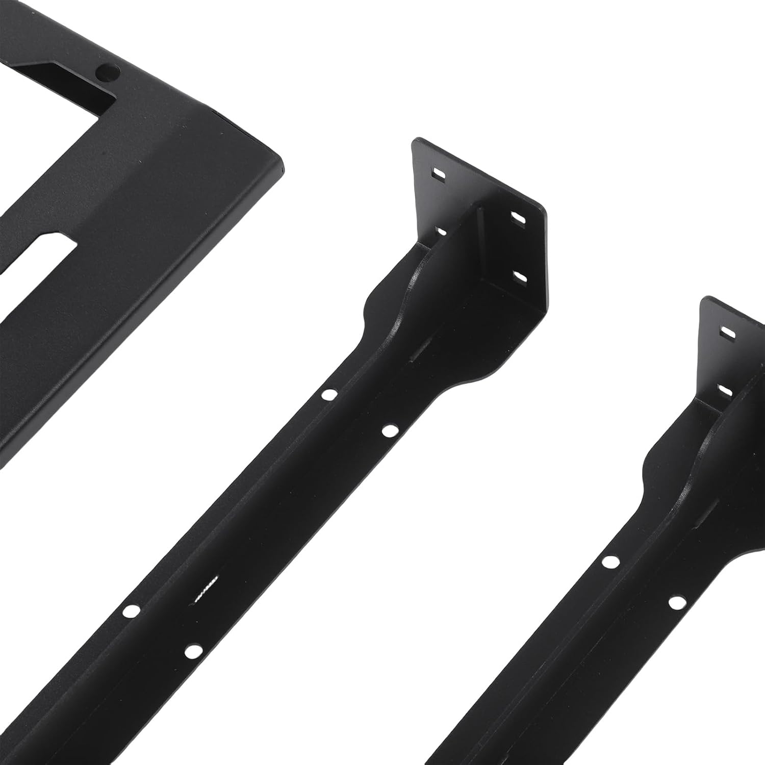 2 Pack Carbon Steel Tool Racking Shelves with 23.6in Vertical E Track Adjustable Up to 80 lbs for Storage System