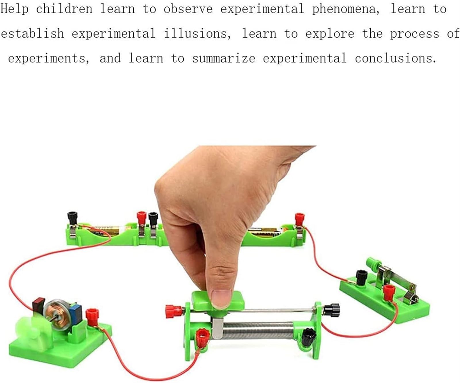 Experimentierausrüstungskasten, Lehrinstrument, Wissenschaftlicher Experimentierkasten for Die Mittelschule, Schaltungsexperiment, Elektrizitätstest, Elektromagnetische Physik, Wissenschaft
