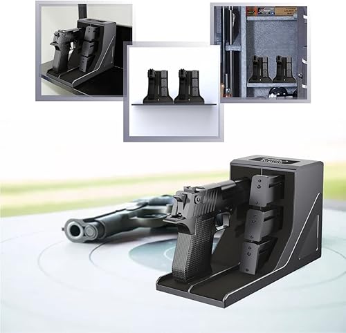 Miniatura 6 de SUMING Estante universal para pistolas, soporte para pistola para pistola seguro para armas, soporte protector para pistola, almacenamiento de armas