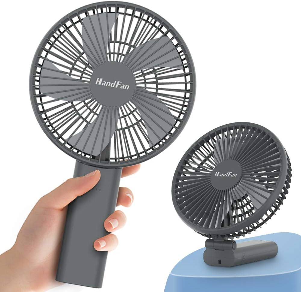 Portable Misting Fan with 55ml Tank + 6" Large 6 Speeds Strong Airflow Handheld Fan