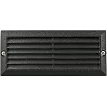 Dabmar LV600-B Louvered Down Step Light, 2-20W 12V Jc, Black Finish