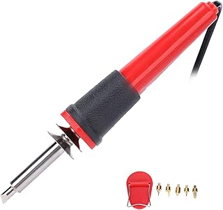 Soldering Iron Kit Wood Burning Tool, Piece Wood Burning Pen Set, Electric Soldering Iron Set Wood Burning Pen Engraving Carving Pyrography Tool 40W for DIY Enthusiasts(AC110V-US Plug)
