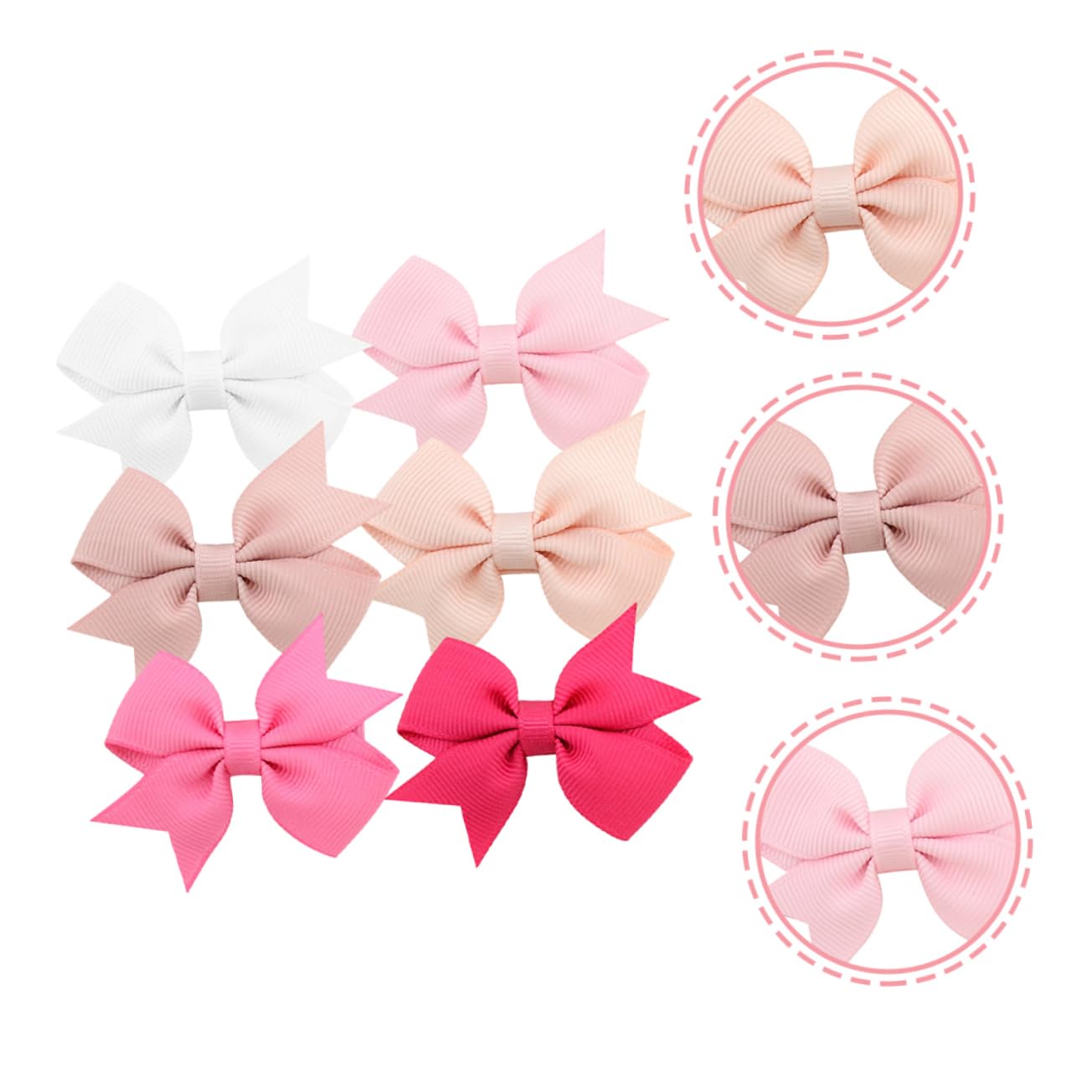 ibasenice 60pezzi Fermagli Per Fiocco Per Ragazze Accessori Eleganti Per Neonate Clip Decorativi Per Tutte Le Occasioni