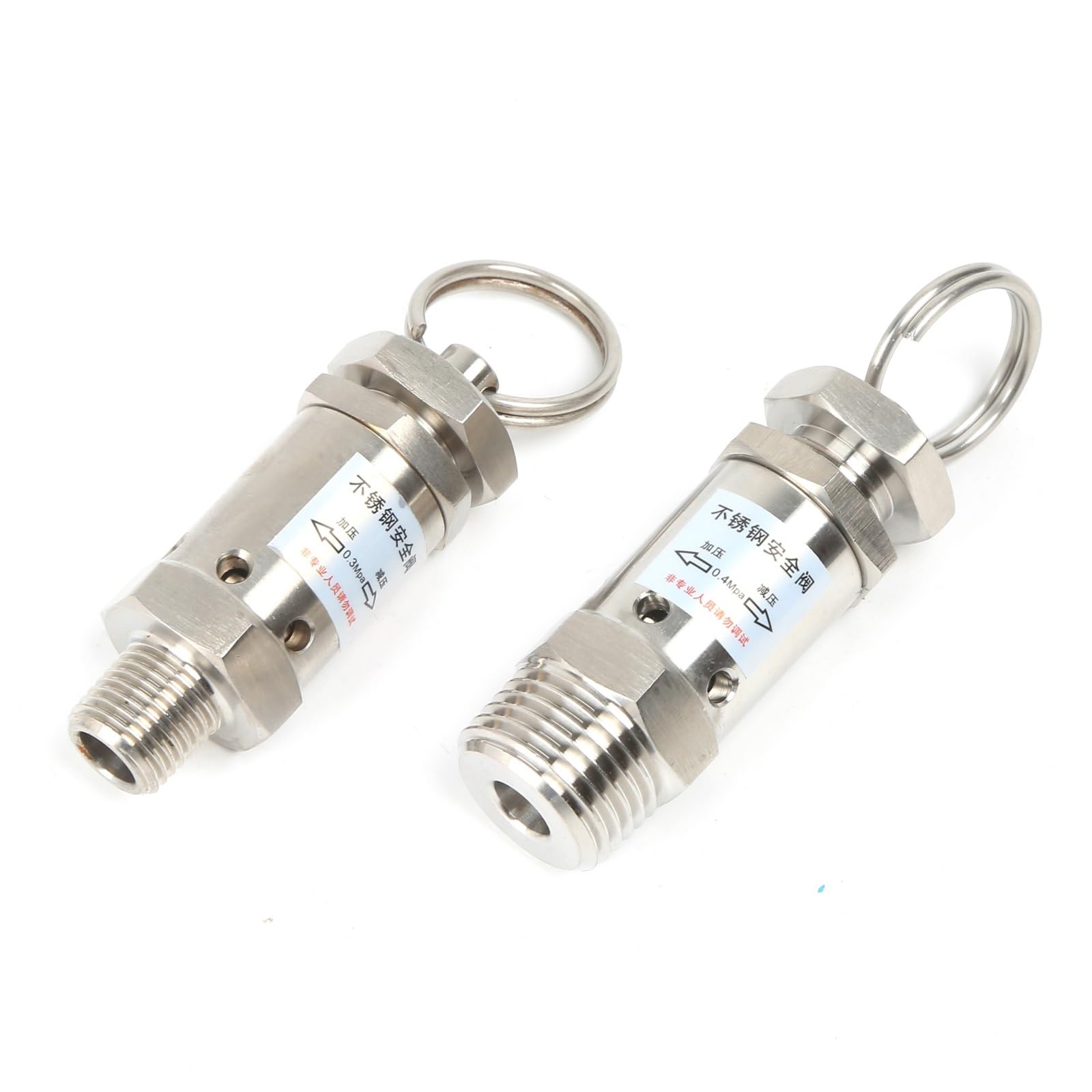 Válvula de Seguridad Sanitaria Inox 304 1/4-1/2" BSPT 0.5-10 Bar