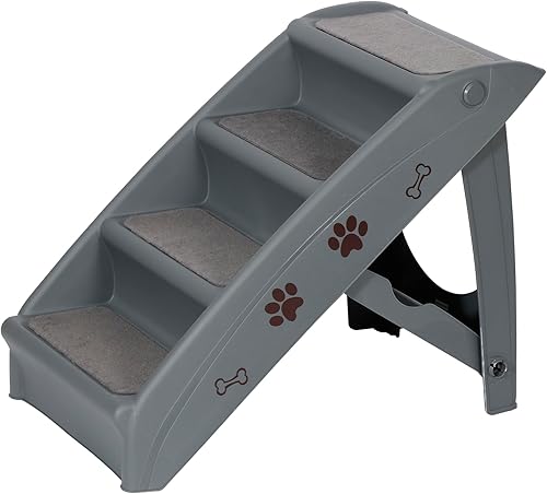 Miniatura 9 de ZENY Escaleras plegables para perros, peldaños portátiles para interioresexteriores para cama, sofá y automóvil, escaleras para mascotas para