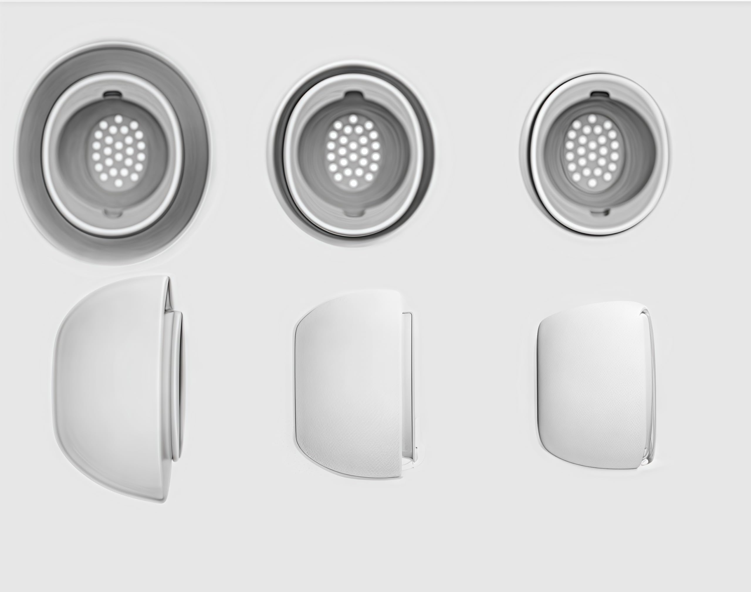 Ear Tips for Samsung Galaxy Buds 3 Pro Earbud(2024),3Pairs Eartips Compatible with Galaxy Buds 3 Pro SM-R630N, Includes Silicone Replacement Tips with Dust Shield, Fits Charging Case- S/M/L-White