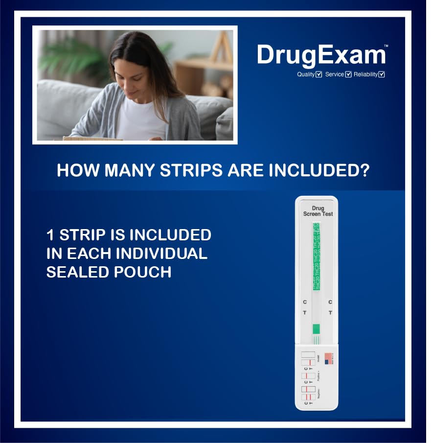 Amazon.co.jp: 10個パック - DrugExam 高感度マリファナ THC 20 ng/mL
